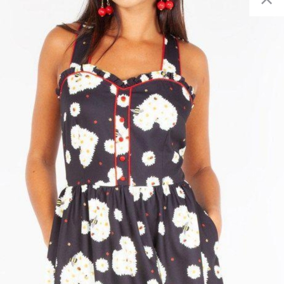 Voodoo Vixen Summer Retro Dress S/M - Picture 5 of 7